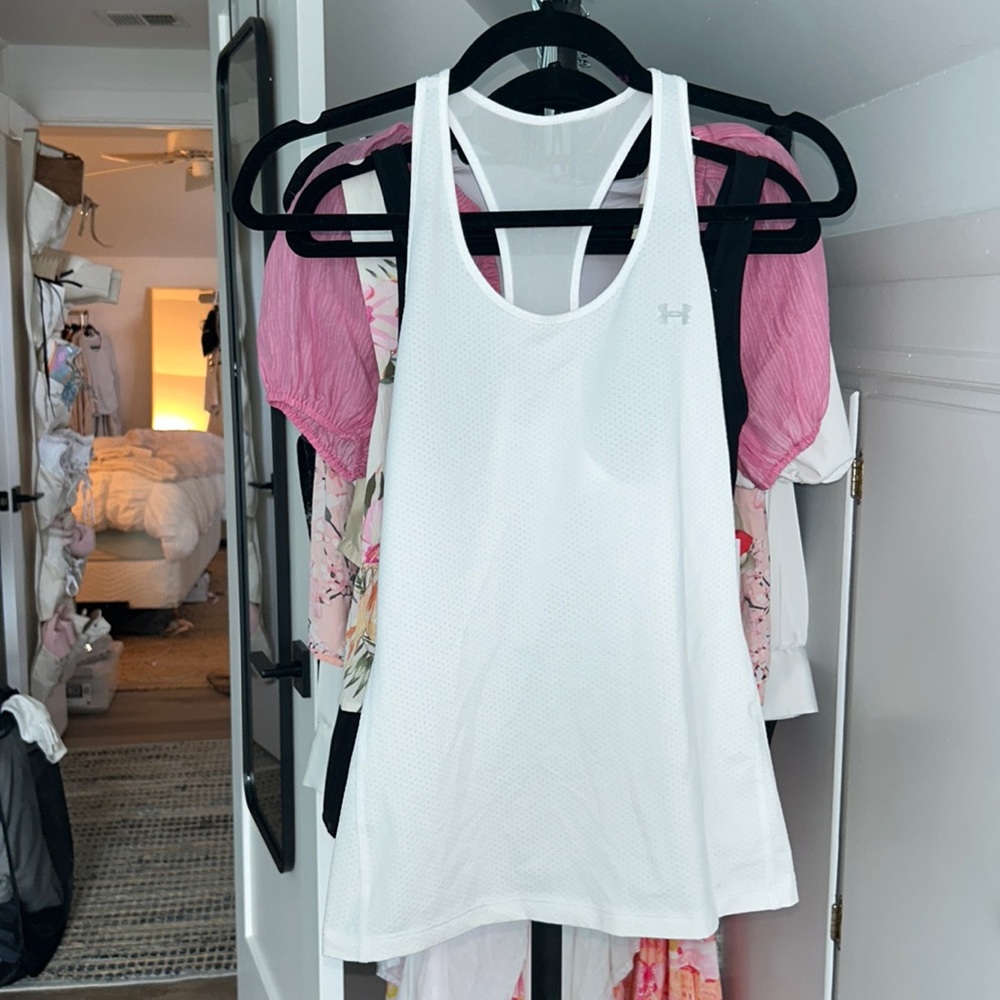 Under Armour white tank top